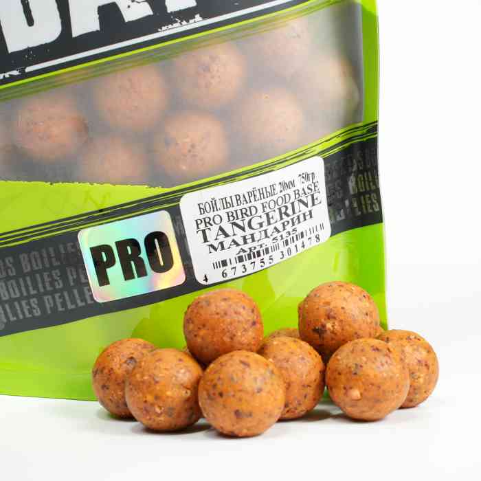 Бойлы варёные MINENKO (Мандарин) PRO BIRD FOOD TANGERINE 20мм (Zip-lock)