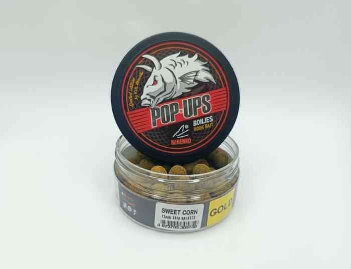 Бойлы плавающие POP-UP GOLD в обсыпке SWEET CORN GOLD (СЛАДКАЯ КУКУРУЗА) 12 мм