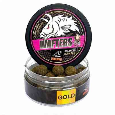 Бойлы нейтральной плавучести WAFTERS GOLD в обсыпке SQUID &amp; OCTOPUS GOLD (КАЛЬМАР И ОСЬМИНОГ) 15 мм