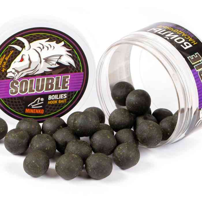 Насадочные бойлы MINENKO BLACK MUSSEL 20мм (пылящие)
