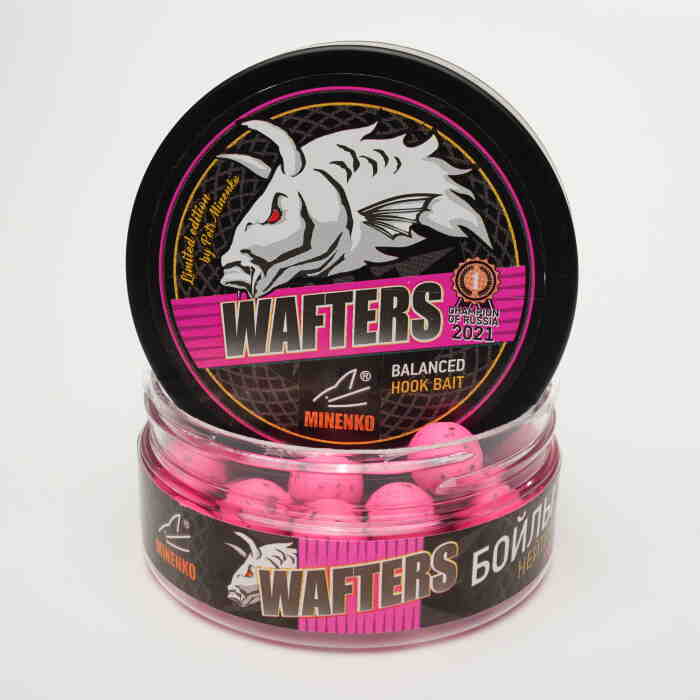 Бойлы нейтральной плавучести WAFTERS PRO FLUO SQUID & OCTOPUS (КАЛЬМАР И ОСЬМИНОГ) 12ММ