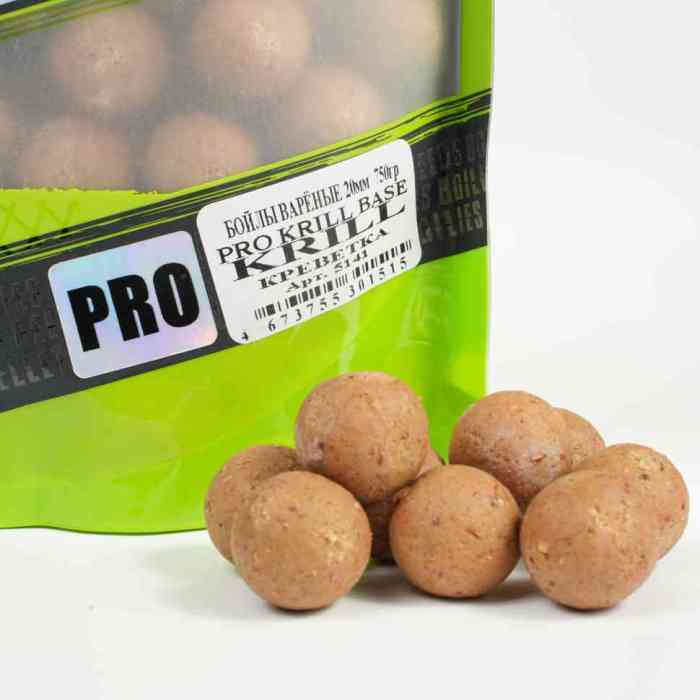 Бойлы варёные креветка PRO KRILL д18 мм