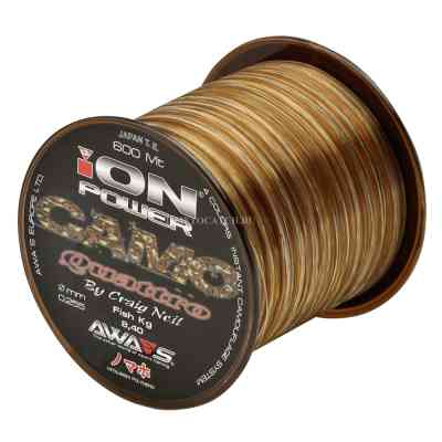 Леска карповая Awa'S ION POWER CAMO QUATTRO 0.286мм
