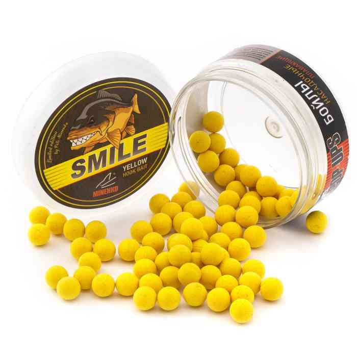 Бойлы плавающие MINENKO SQUID & OCTOPUS (SMILE) Pop-Up 12мм