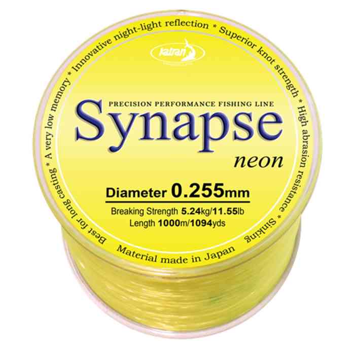 Купить Купить Леска Katran Synapse Neon 0.255 мм (жёлтая)