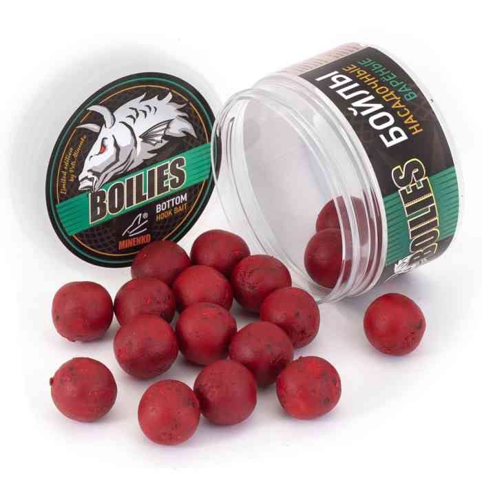 Насадочные бойлы MINENKO RED HALIBUT 24мм (варёные)
