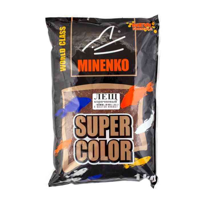 Купить Купить Прикормка MINENKO Super Color Лещ Коричневый